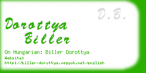 dorottya biller business card